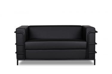 Диван двухместный Аполло 2.0 (2Д) Черный Euroline 9100