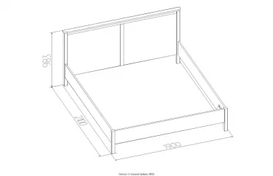 Кровать 180 на 200 Sherlock 41 Орех шоколадный (спальня)