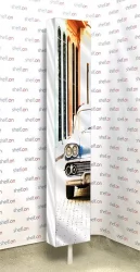 Шкаф с зеркалом Зум Шелф Арт Беленый дуб