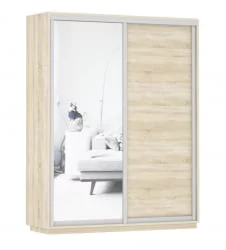 Шкаф-купе двухдверный Экспресс Дуо Медиум 1600х2200h Дуб сонома