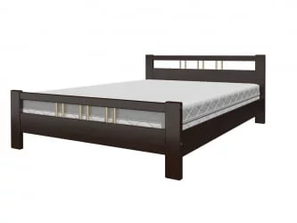 Кровать из массива Вероника 3 200х90 Орех темный