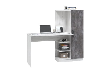Компьютерный стол Оливер Уни (Софт), ясень анкор светлый/камень темный с ФП