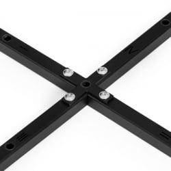 Металлический стул La Rousse NEW, флок , серый/черный, 29, 45x55x93 см