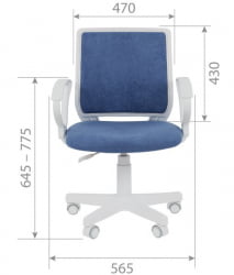 Детское кресло CHAIRMAN KIDS 112 велюр Морской