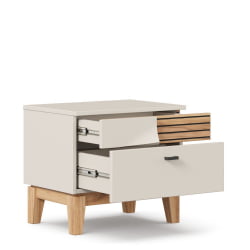 Тумба прикроватная левая Нильс ЛД 423.040.000 Кашемир/Дуб Тортуга