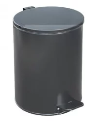 Урна с педалью 15 л (черная)