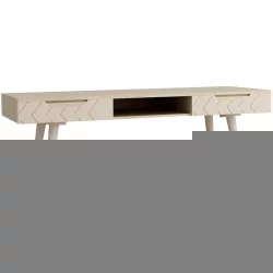 Тумба дизайнерская Сканди (ТВ) Жемчужно-белый