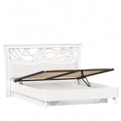 Кровать двуспальная 1600 с подъёмным механизмом Джулия ЛД 695.060.000.002 Белая