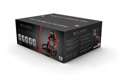 Геймерское кресло Ароззи Милано Ред / Arozzi Milano Red