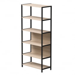 Стеллаж металлический высокий Everprof EVO 254Н008 Дуб Соната Черный