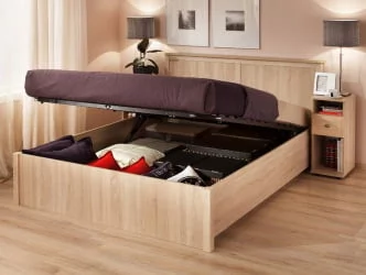 Кровать с подъемным механизмом (1600) Sherlock 42.2 Дуб Сонома (спальня)