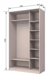 Шкаф-купе Хит-23-17-15 Ясень шимо светлый