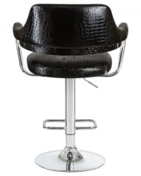 Стул барный DOBRIN CHARLY (черный крокодил) 2 шт
