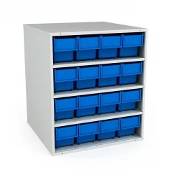 Кассета К-01/2 Кассета (16 ящиков Б 400х92х100 мм синие)