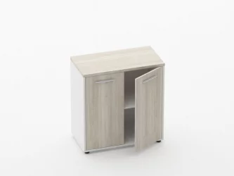 Шкаф 1 широкий закрытый Deka 10.08.111 Дуб Сантана светлый/Белый