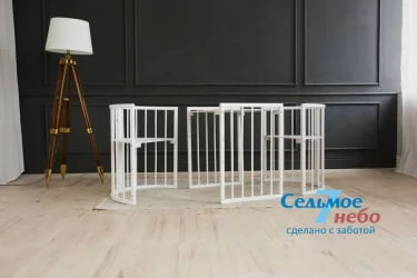 Детская кровать-манеж Merry Happy 01 Белая