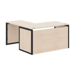 Стол письменный угловой правый XTEN-QP XQPCT 1415H R Бук Тиара Антрацит