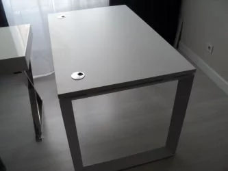 Стол рабочий на О-образном м/к ONIX O.MO-SP-2.7 Белый Бриллиант