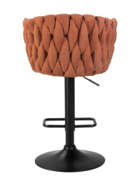 Стул барный DOBRIN LEON (оранжевая ткань (LAR 275-27)) 2 шт