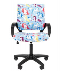 Детское кресло CHAIRMAN KIDS 103 LT black Единороги