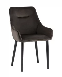 Стул Джоан велюр Темно-коричневый