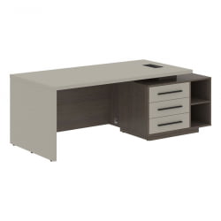 Стол руководителя правый VELION VCT 2190 R Аметист Дуб Сильвер