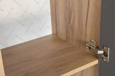 Шкаф однодверный Бери MPR-023 Дуб крафт золотой/графит