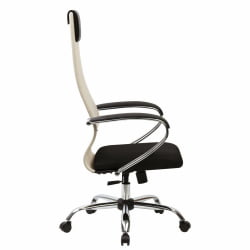 Кресло руководителя BRABIX PREMIUM Ultimate EX-800 хром Черное/бежевое