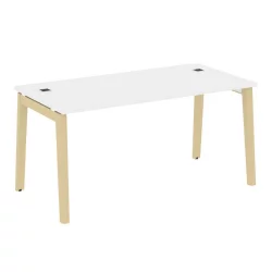 Стол рабочий руководителя ONIX WOOD OW.SRR-4.8 Белый Бриллиант/Светлый