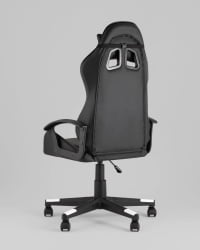 Кресло спортивное TopChairs Warden черно-белый