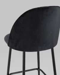 Стул полубарный Марсель ПЛ велюр Черный
