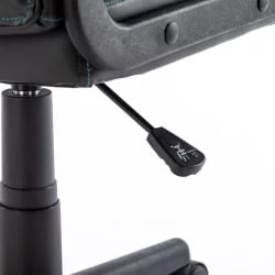 Кресло компьютерное BRABIX Stripe GM-202 экокожа Черный-голубой