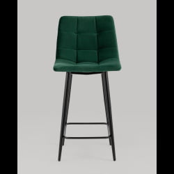 Стул полубарный Джанго велюр Зеленый