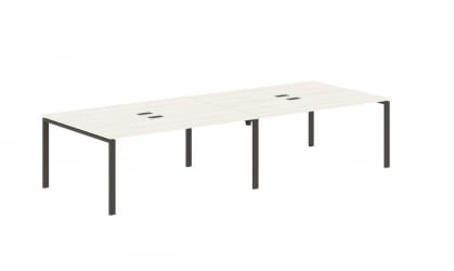 Бенч-система 4-местная EDIS EUWST 3513 Ясень Траун Мокко