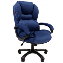 Кресло руководителя CHAIRMAN 434 HOME велюр Синий