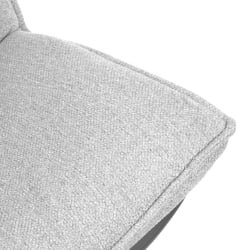 Кресло лаунж Cosmo велюр/букле (HYP)/экокожа, светло-серый/графит