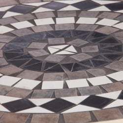 Стол для дачи Secret de Maison ROMEO (mod. PL08-7451RV) металл, 60*72см, белый/плитка калейдоскоп