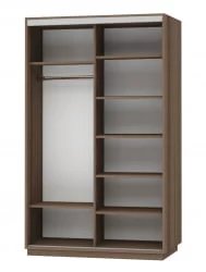 Шкаф-купе двухдверный Экспресс Дуо 1400х2400h Париж/Ясень шимо тёмный