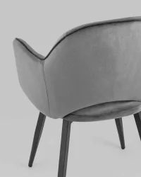 Стул Венера вращающийся велюр Серый