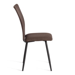 Металлический стул La Rousse NEW, ткань рогожка, коричневый/черный, 3М7-147, 45x55x93 см