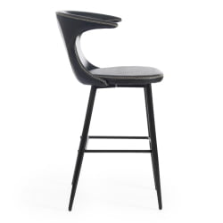 Стул барный FLAIR BAR (mod. 9018) экокожа/металл, 60 х 56 х 106 см , зеленый 14/черный