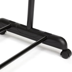 Вешалка на колёсиках NY-3294 металл, 84-125*43*102-167см, хром/черный