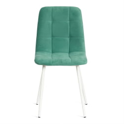 Стул CHILLY MAX Велюр/металл , 45 х 54 х 90 см , бирюзово-зеленый/белый