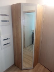 Угловой гардеробный шкаф Пайн ПП 7 Дуб Ривьера Бетон Пайн