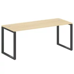 Стол письменный на О-образном м/к МЕТАЛ СЙСТЕМ БО.СП-5 Акация/Антрацит / METAL SYSTEM