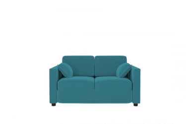 Офисный диван Уппла (Berhouse) Цвет фасада: Азур велюр; Тип: Прямой; Материал фасада: Металл/Велюр