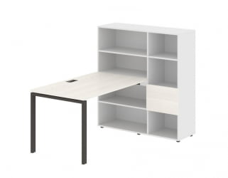 Рабочая станция EDIS EURST 1213 Ясень Траун Мокко Белый