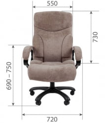 Офисное кресло CHAIRMAN ДОМ (Home) 401 Темно-серый