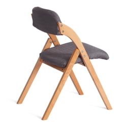 Стул FRUTTO (mod. 05) дерево, серый хлопок , 46,5 x 60 x 77 см, Grey (Cерый) А 13/ натуральный
