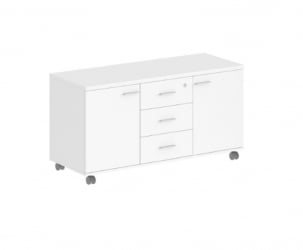 Тумба сервисная с 3-мя ящиками Sigma SG.621.WH.WH.M Белый